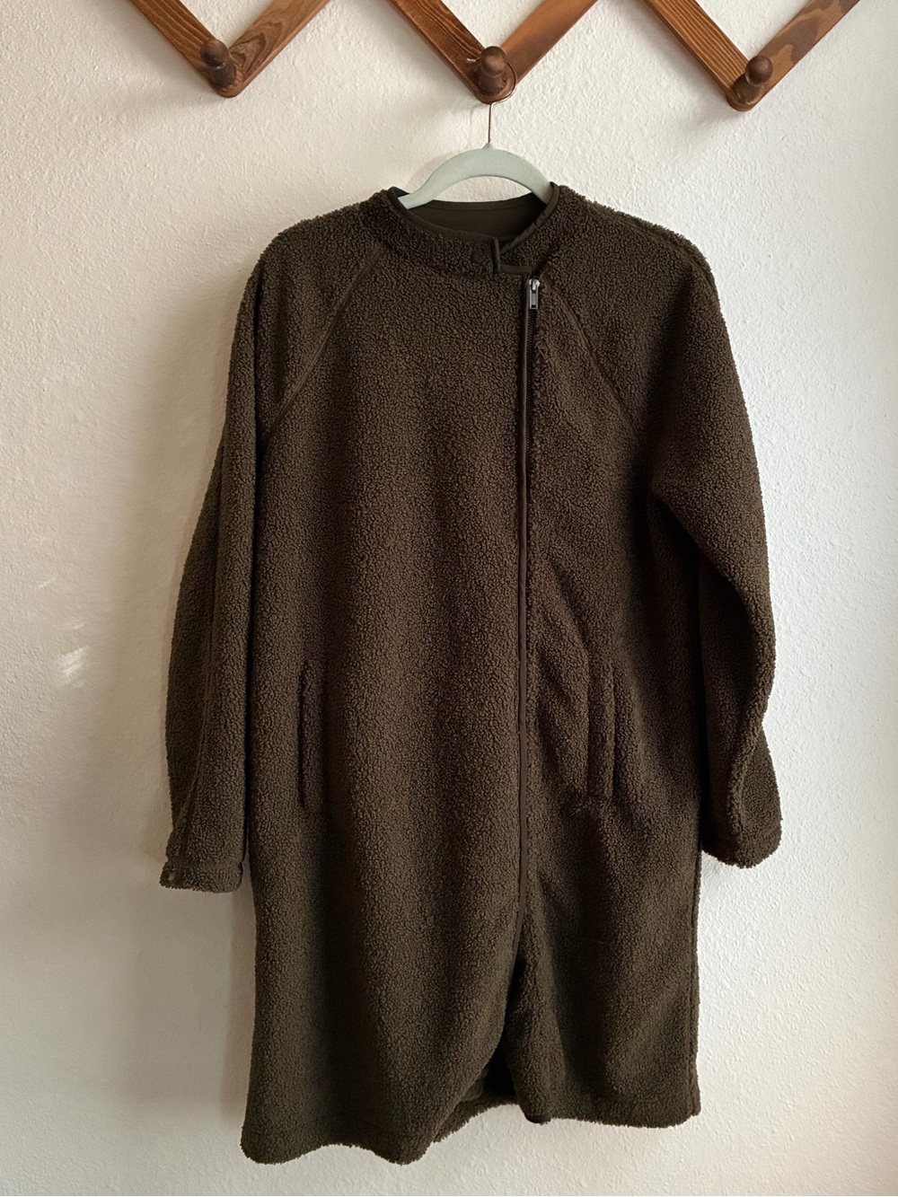 Banana Republic Brown Teddy Long Coat M